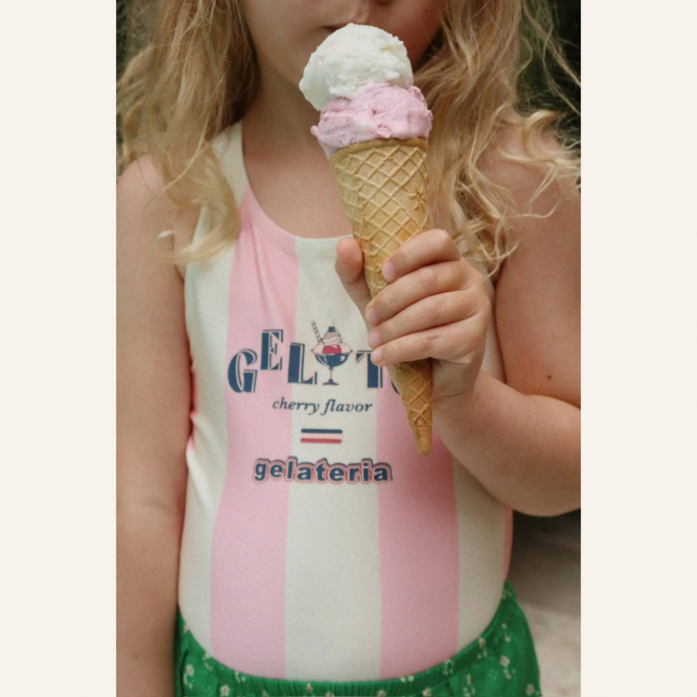 Konges Sløjd Konges Sløjd Pomia Swimsuit - Candy Rose Stripe