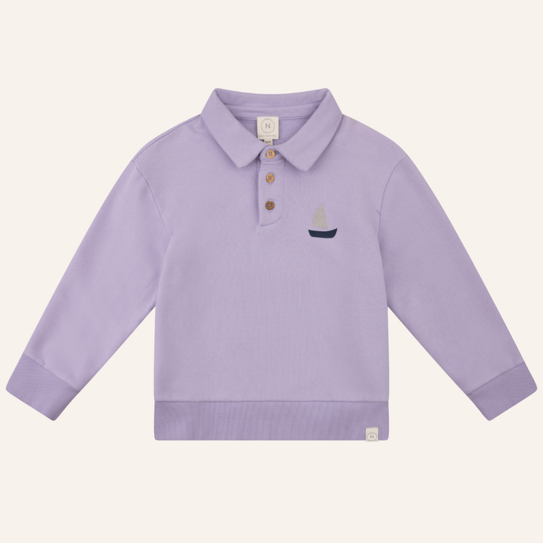 Navy Natural Navy Natural Scott Polo Sweater | Lila Boat