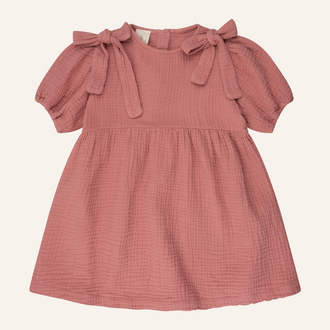 Navy Natural Navy Natural Guusje Bow Dress | Dusty Rose