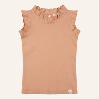 Navy Natural Navy Natural Ruffle Top | Pink Sand