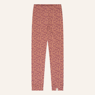 Navy Natural Legging | Leopard Flower Berry