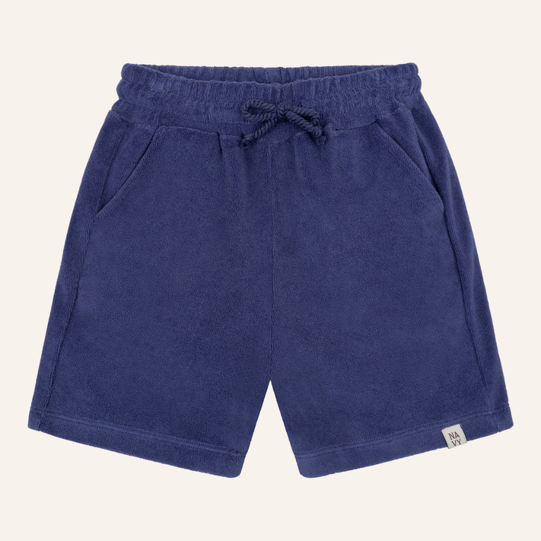 Navy Natural Navy Natural Niels Short Badstof | Storm Blue