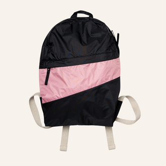 Susan Bijl Susan Bijl The New Foldable Backpack | Black & Pink Panther Medium