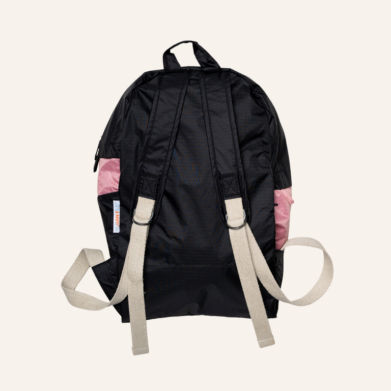 Susan Bijl Susan Bijl The New Foldable Backpack | Black & Pink Panther Medium