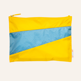 Susan Bijl Susan Bijl The New Pouch | Sunflower & Ocean Large