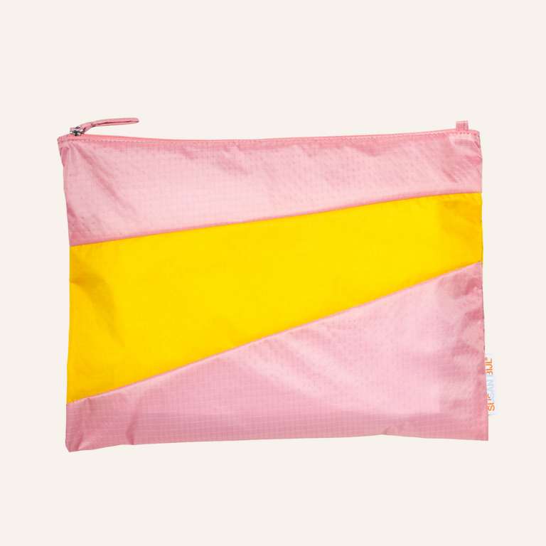 Susan Bijl Susan Bijl The New Pouch | Pink Panther & Sunflower Large