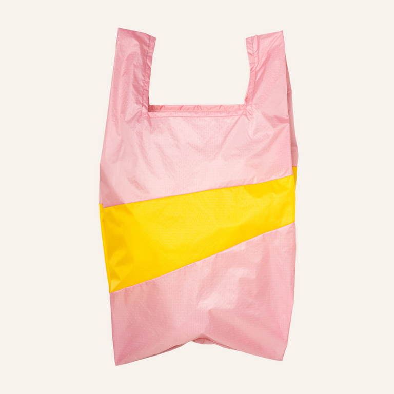 Susan Bijl Susan Bijl The New Shopping Bag | Pink Panther & Sunflower Large