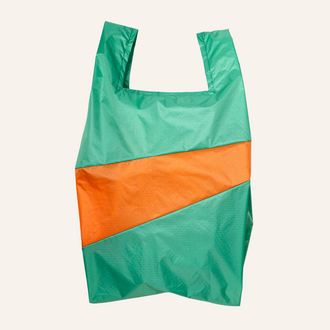 Susan Bijl Susan Bijl The New Shopping Bag | Holly Green & Orange Large
