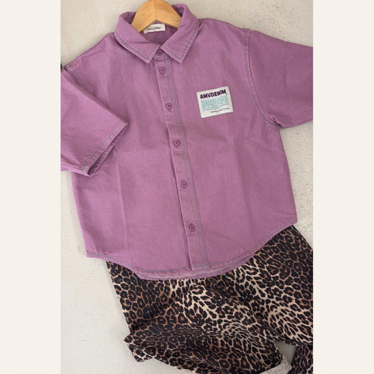 American Vintage American Vintage Kids Shirt Grezbay - Hyacinth