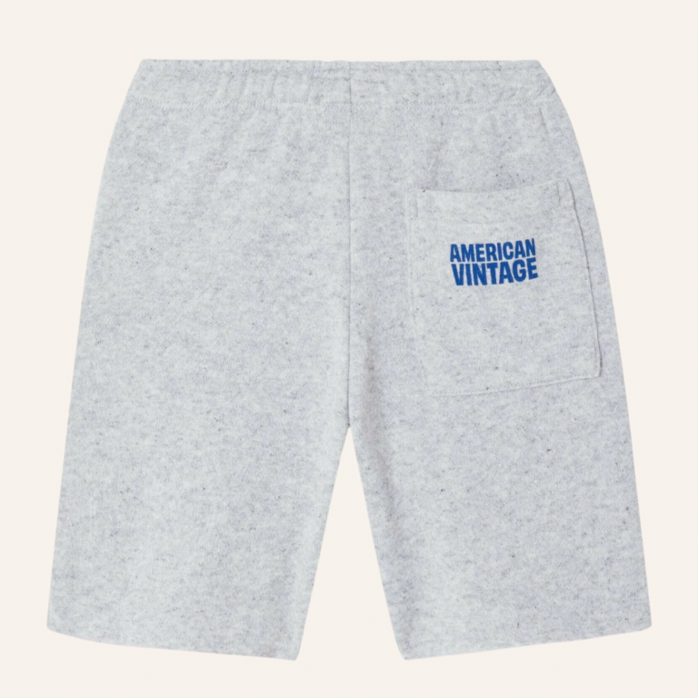 American Vintage AMV Kid shorts evona -  Gris clair chine