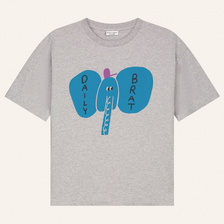 Daily Brat Daily Brat Elefancy T-shirt - Grey