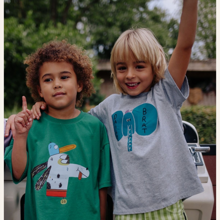 Daily Brat Daily Brat Elefancy T-shirt - Grey