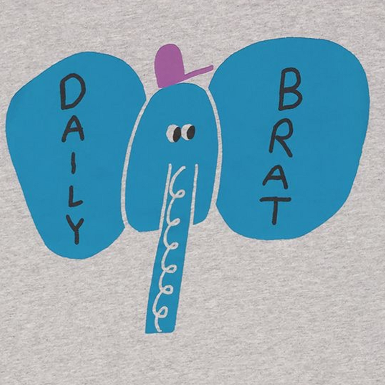 Daily Brat Daily Brat Elefancy T-shirt - Grey