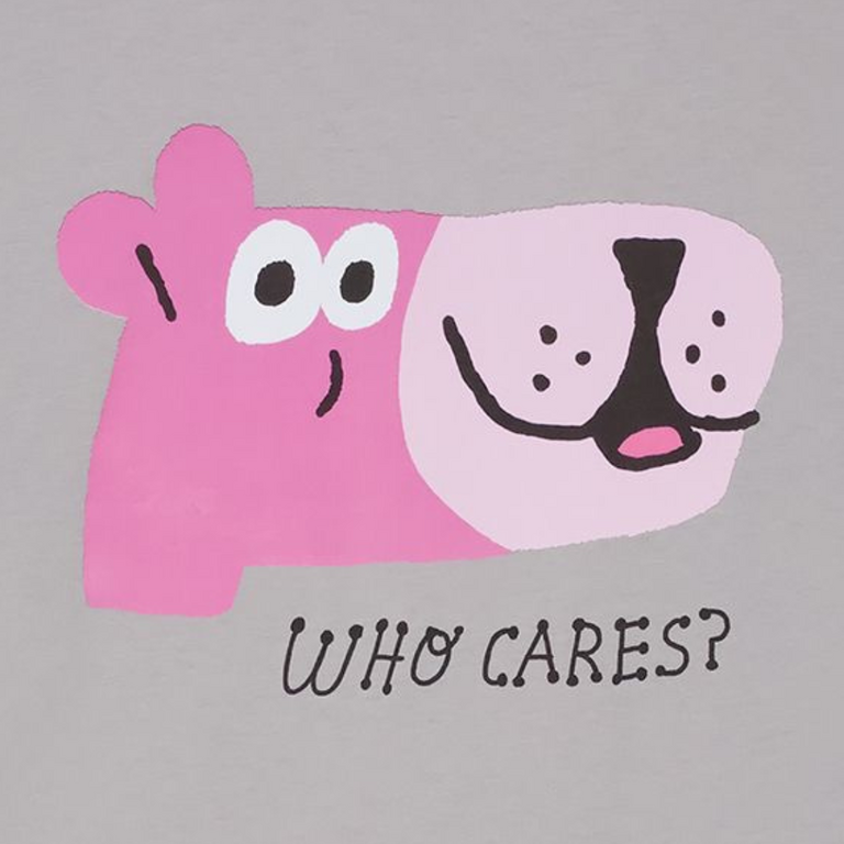 Daily Brat Daily Brat Who cares T-shirt - Ultimate gray