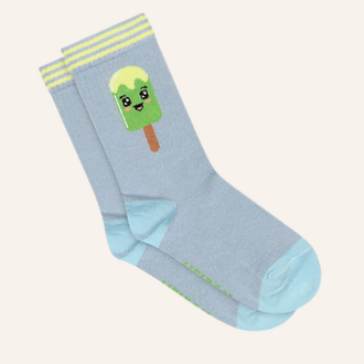 Melton Melton Popsicle socks -  Faded denim