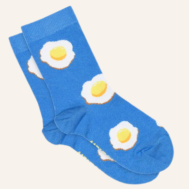 Melton Melton Egg socks -  Sonic blue