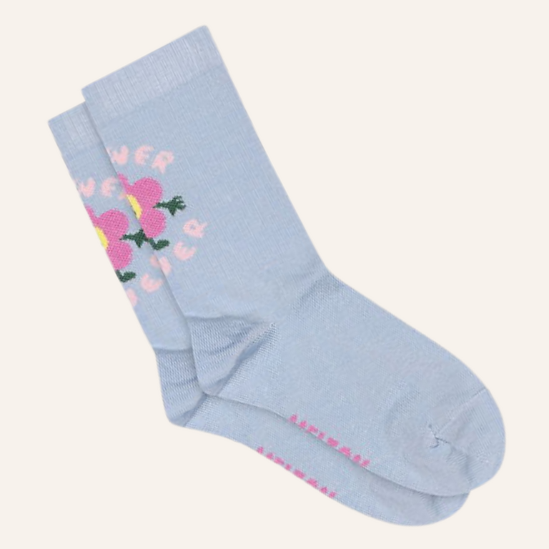 Melton Melton Flower Power Socks - Forever Blue