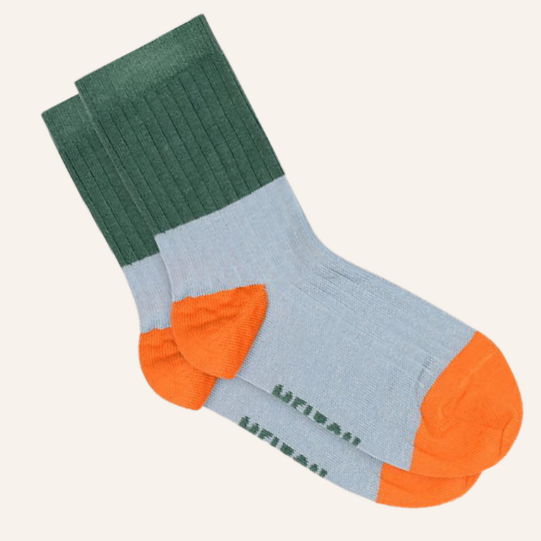 Melton Melton Block Colour socks - Faded Denim
