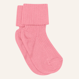 MP Denmark MP Denmark Cotton baby rib socks - Pink Cosmos