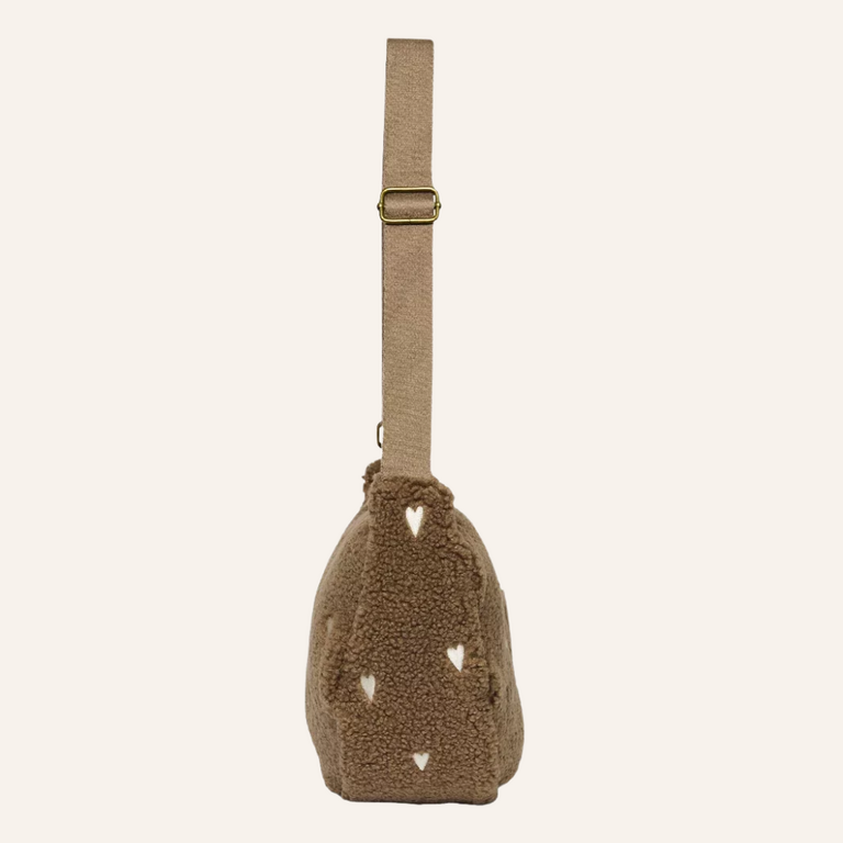 Studio Noos Studio Noos Teddy Adult Fanny Pack | Brown Hearts