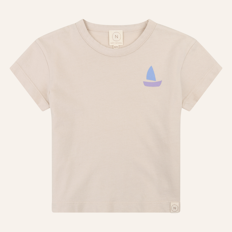 Navy Natural Navy Natural Sem T-shirt | Little Boat Ecru
