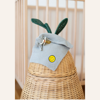 Atelier Pomme Atelier Pomme Pacifier Cloth Cuddle | Feelin' Grey