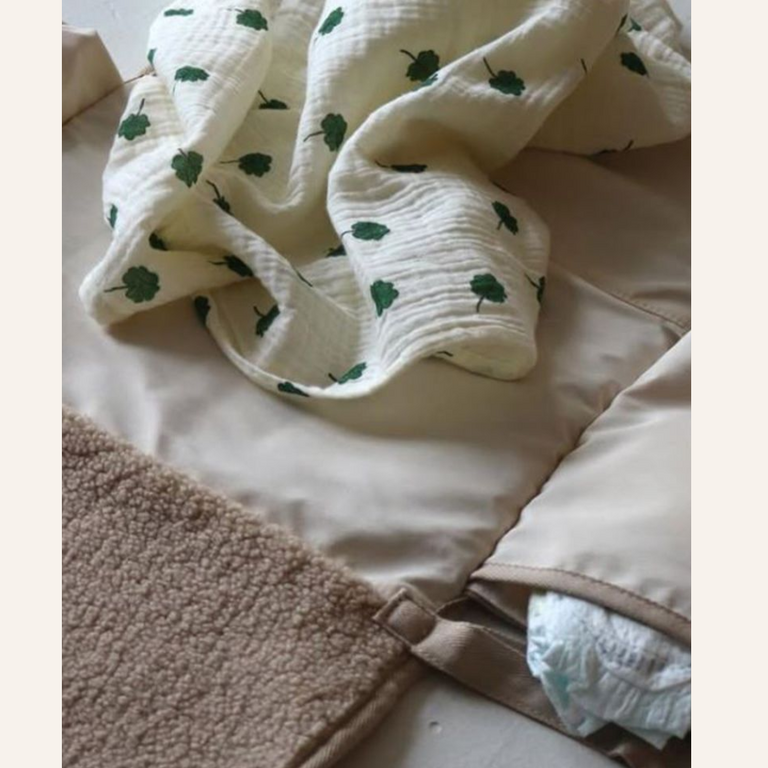 Studio Noos Studio Noos Swaddle Print Medium | White Clover