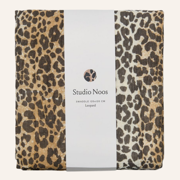 Studio Noos Studio Noos Swaddle Print Large | Leopard