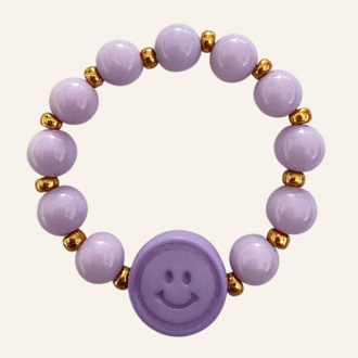 By Melo By Melo armbandje - Paars smiley