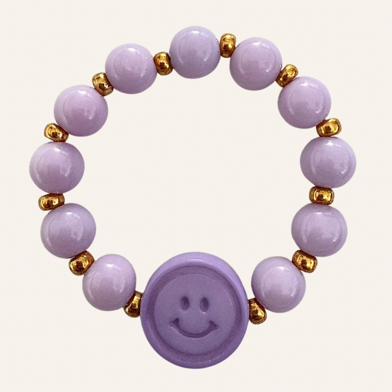 By Melo By Melo armbandje - Paars smiley