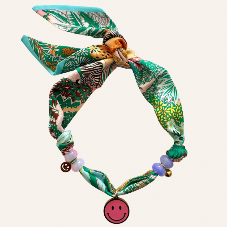 By Melo By Melo Bandana ketting - Smiley
