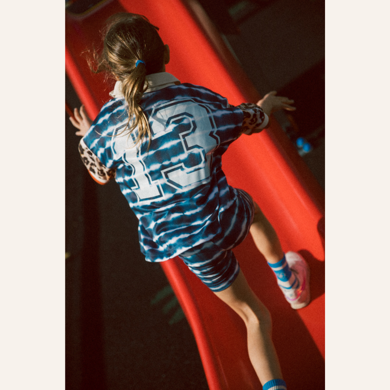 Repose AMS Repose Capsule Biker Short - Sea Blue Tie Dye