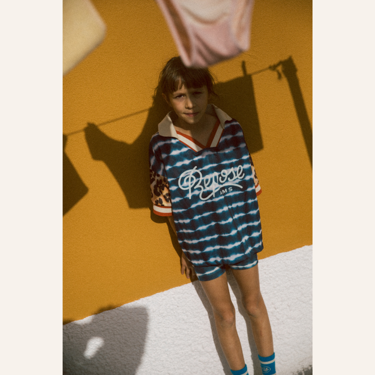 Repose AMS Repose Capsule Biker Short - Sea Blue Tie Dye