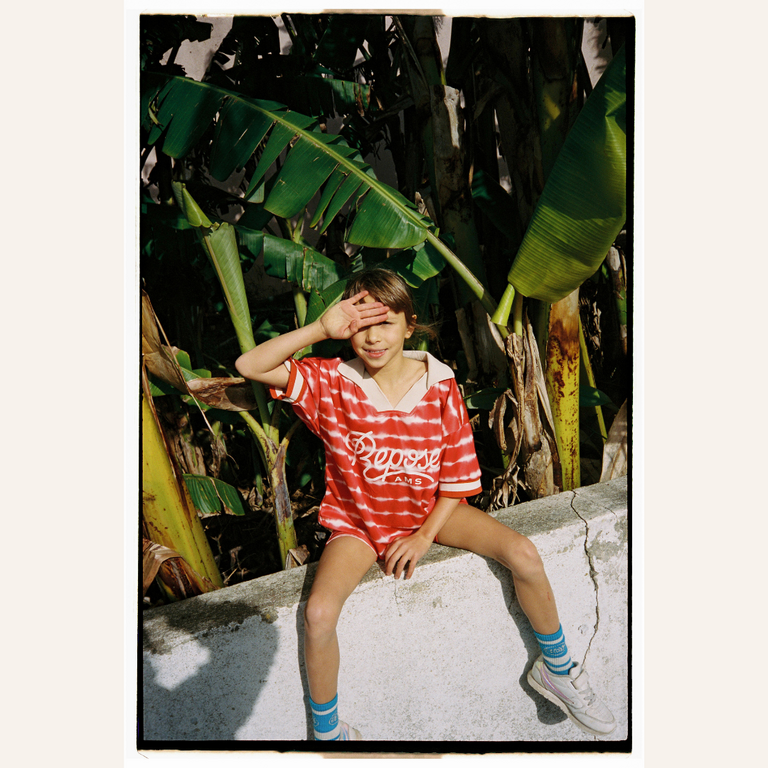 Repose AMS Repose Capsule Biker Short - Flame Red Tie Dye