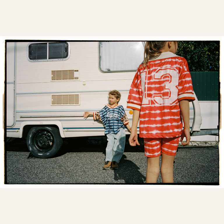 Repose AMS Repose Capsule Biker Short - Flame Red Tie Dye