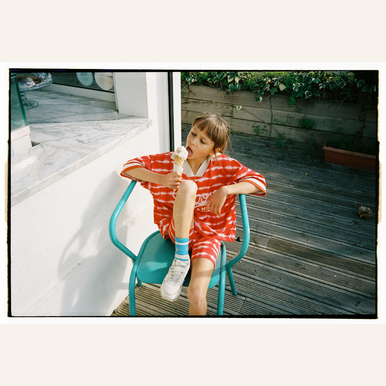 Repose AMS Repose Capsule Biker Short - Flame Red Tie Dye