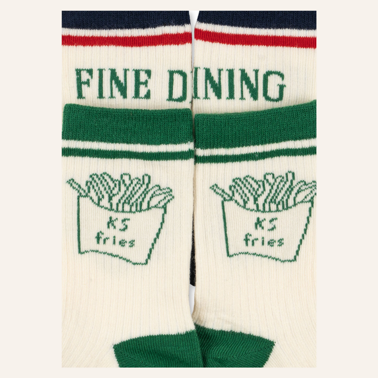 Konges Sløjd Konges Slojd 2-pack rib fries socks - Fine dinnig