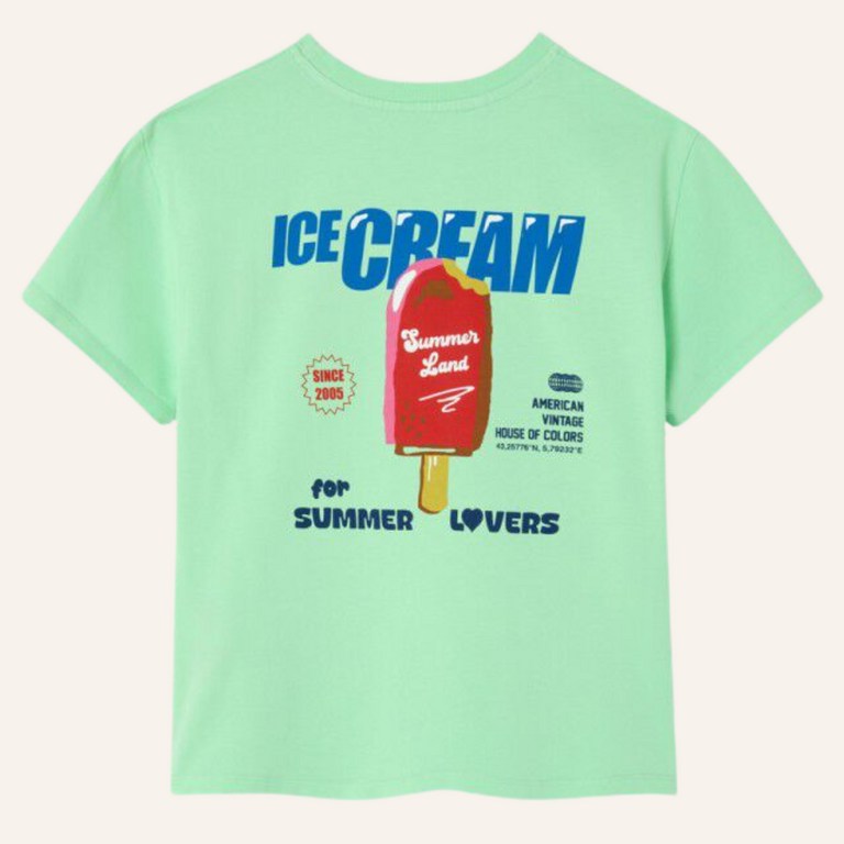 American Vintage American Vintage T-shirt Fizvalley - Amandier vintage