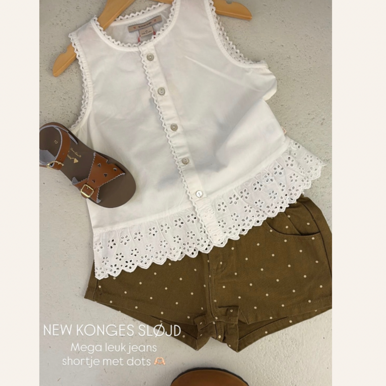 Konges Sløjd Konges Slojd Magot denim short - Ermine dot