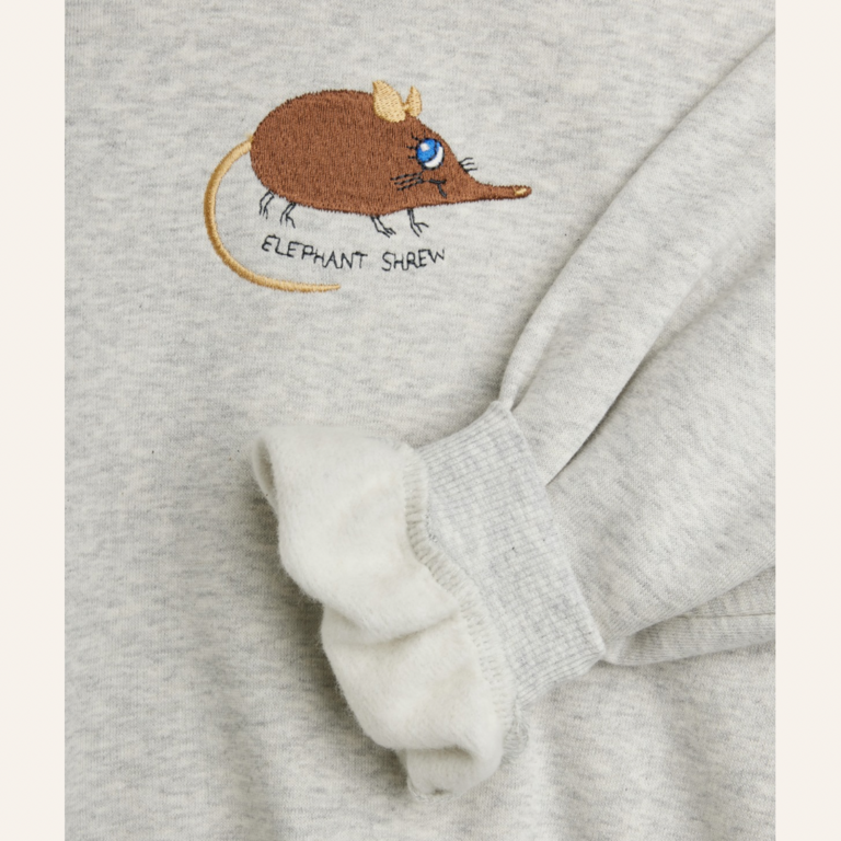 Mini Rodini Mini Rodini Elephant Shrew sweatshirt - Grey