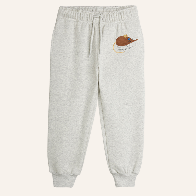 Mini Rodini Mini Rodini Elephant Shrew sweatpants - Grey