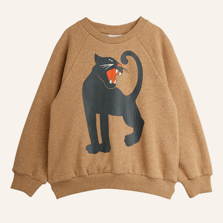 Mini Rodini Mini Rodini Panther melange sweatshirt - Brown