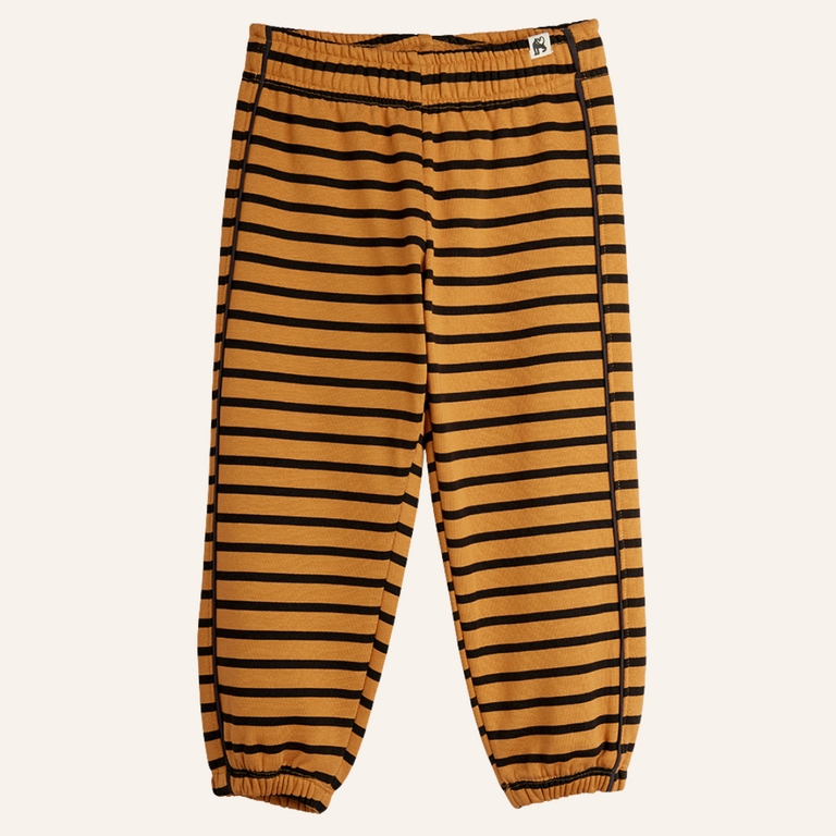 Mini Rodini Mini Rodini Striped sweatpants - Brown