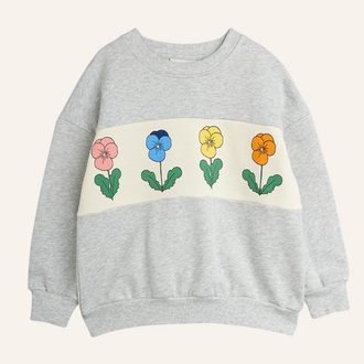 Mini Rodini Mini Rodini Violas panel sweatshirt - Grey