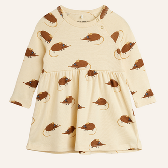 Mini Rodini Mini Rodini Elephant dress - Beige