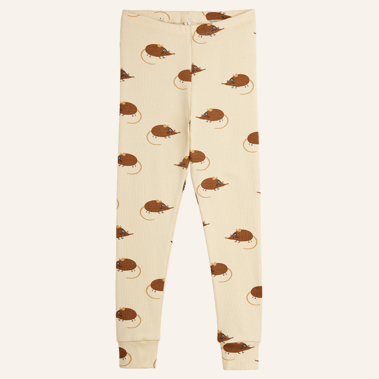 Mini Rodini Mini Rodini Elephant shrew legging - Beige