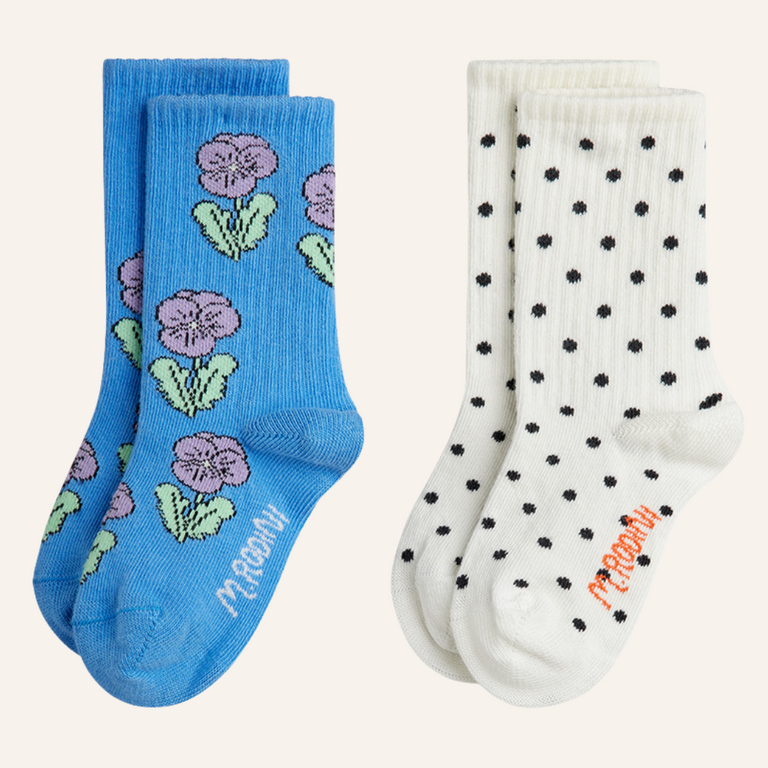 Mini Rodini Mini Rodini Violas 2-pack socks - Multi
