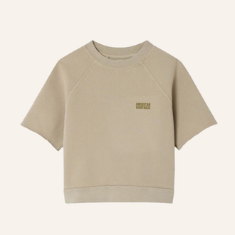 American Vintage AMV Kids sweat t-shirt Izubird - Vintage rye