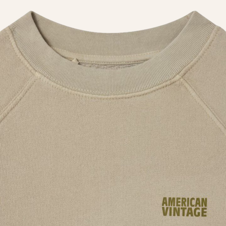 American Vintage AMV Kids sweat t-shirt Izubird - Vintage rye
