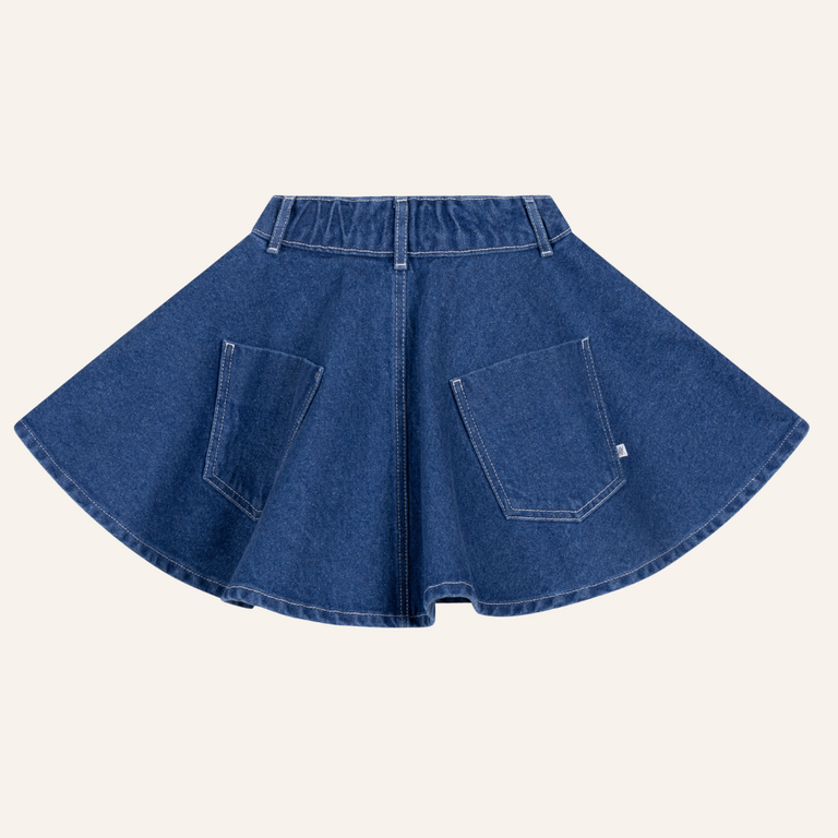 Repose AMS Repose AMS Arc Denim Skirt - Faded mid Blue